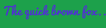 Image with Font Color 502FD4 and Background Color 1DA14B